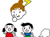 子供に注意する