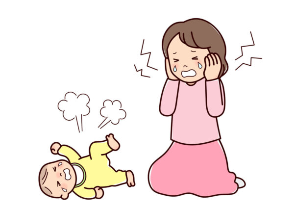 泣く赤ちゃんをどう接したらいいのかわからなくなるママ