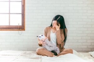 育児疲れのママ