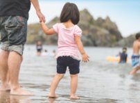 夏休みに子供と一緒に海に出かける