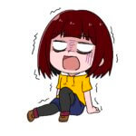 怖がるこども