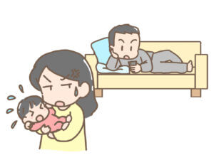 家事や育児をしないパパ