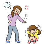 子供に対して威圧的に怒るママ