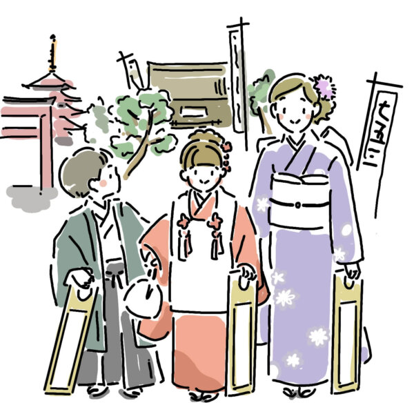 七五三のお出かけ