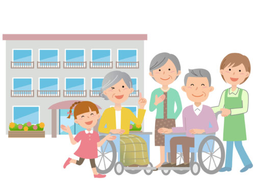 高齢者とこども